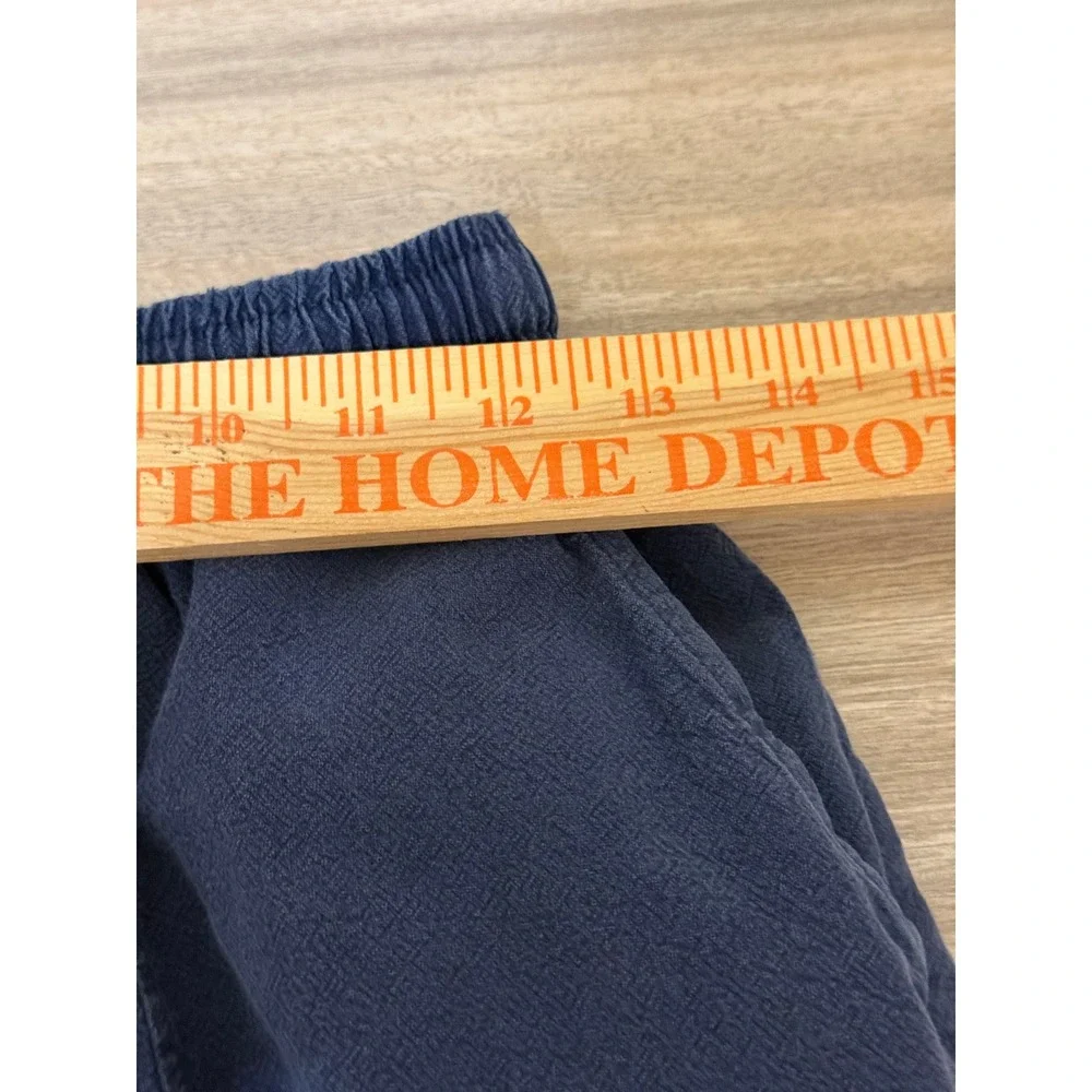 Kidōrim Men Joggers Med Navy Blue Drop Crotch Harem Pants Zen Boho Streetwear